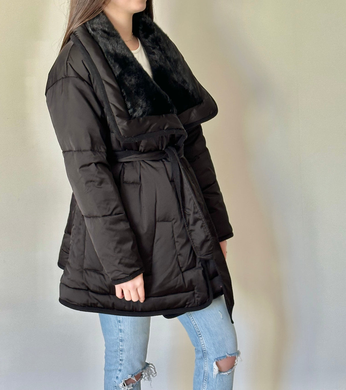 DOWN AND MINK JACKET