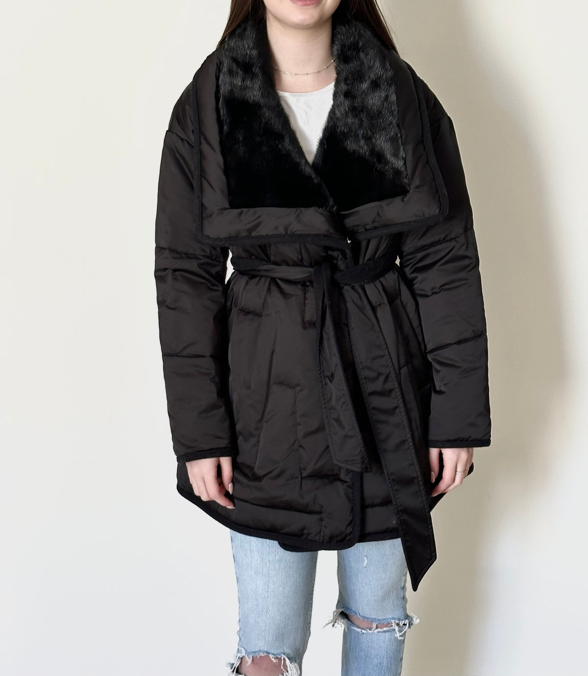 DOWN AND MINK JACKET